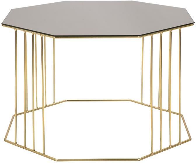 Mauro Ferretti Octagon Achthoekige salontafel in metaal en glas