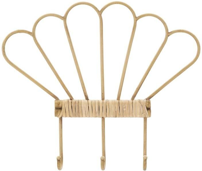 Mauro Ferretti Panama Wandkapstok met 3 haken in bruin metaal