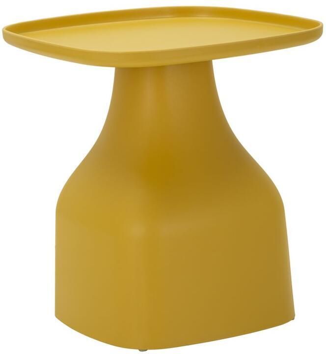 Mauro Ferretti Plastic tafel geel cm 48x48x50