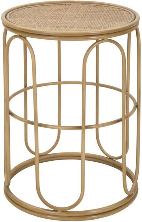 Mauro Ferretti Samui Ronde tafel in bruin ijzer en hout