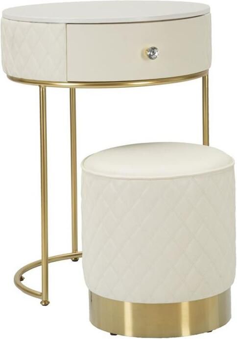 Mauro Ferretti Sharon Nachtkastje | kaptafel met lade en poef