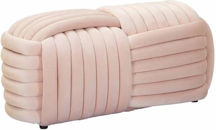Mauro Ferretti Softy Geweven bank in roze fluweel