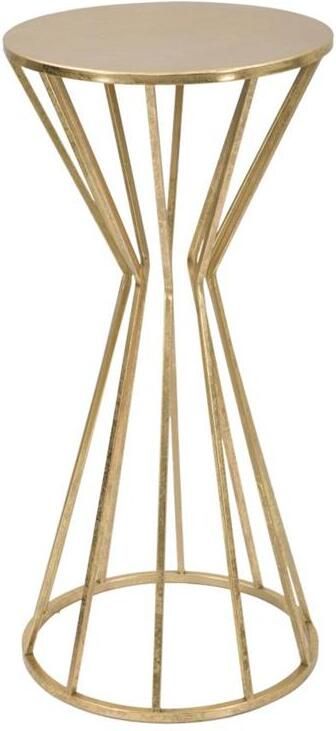 Mauro Ferretti Stick Ronde tafel in goud metaal