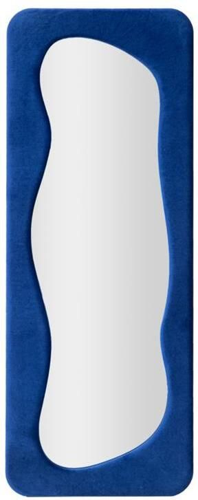 Mauro Ferretti Theodor Wandspiegel in blauw fluweel