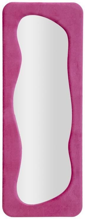 Mauro Ferretti Theodor Wandspiegel in fluwelen fuchsia