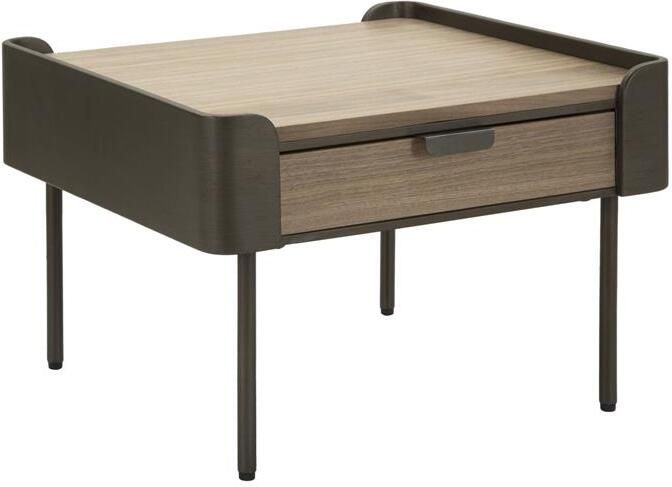 Mauro Ferretti Toronto Salontafel in metaal en hout bruin