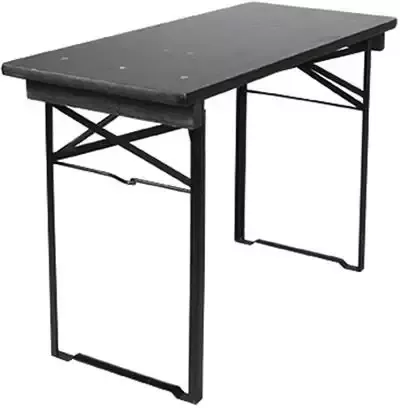 MaximaVida Inklapbare biertafel Berlijn 120 x 50 cm zwart