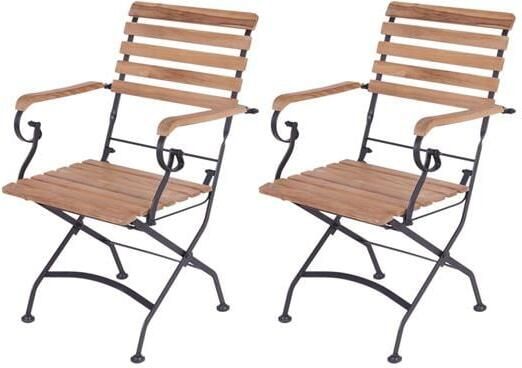 MaximaVida Inklapbare tuinstoel Toscana 2 stuks