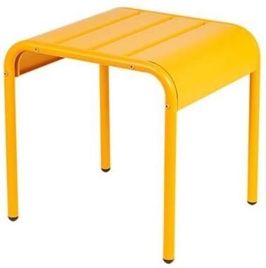 MaximaVida metalen bijzettafel krukje Max 45 cm okergeel