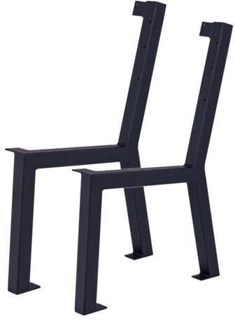 MaximaVida set bankpoten New York zwart gecoat inclusief grondverankering