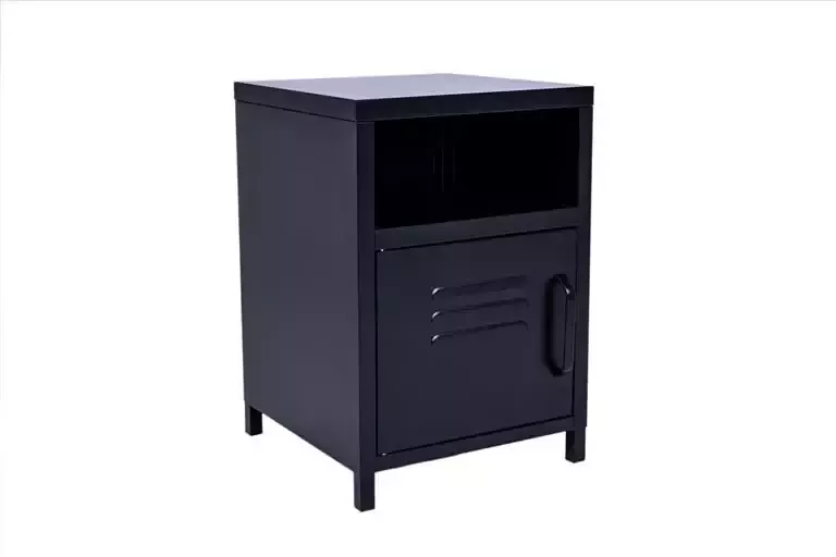 MaximaVida metalen locker nachtkastje Finn 35 x 35 x 51 cm zwart - Foto 2