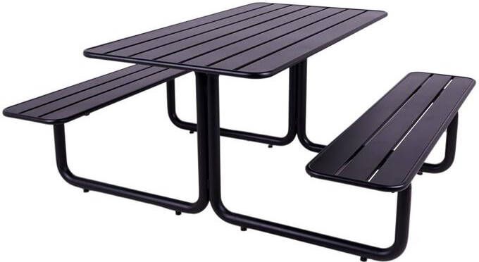MaximaVida metalen picknicktafel Brasil zwart