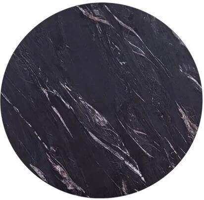 MaximaVida rond tafelblad Firenze 58 cm zwart marmer look - Foto 1