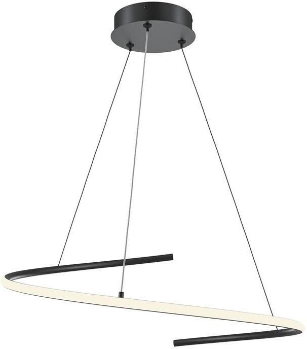 Maytoni Hanglamp Curve Zwart Ø60