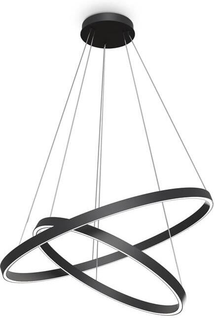 Maytoni Hanglamp Rim Zwart Ø80