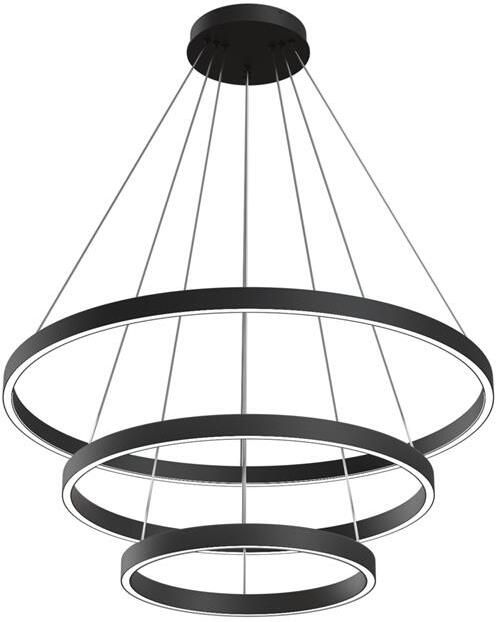 Maytoni Hanglamp Rim Zwart Ø80