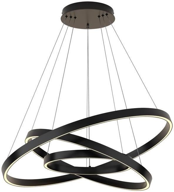 Maytoni Hanglamp Rim Zwart Ø80