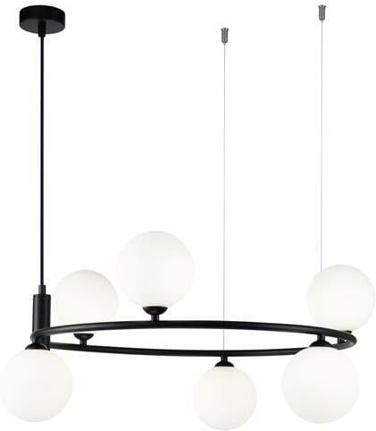 Maytoni Hanglamp Ring Zwart Ø58