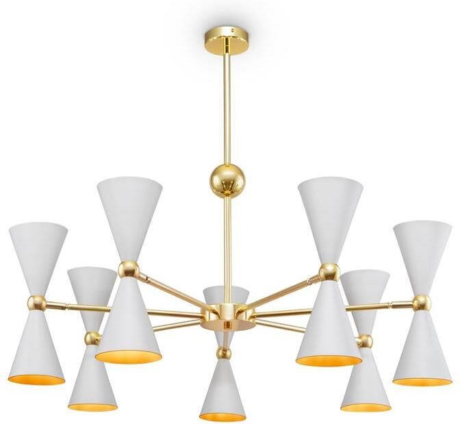 Maytoni Hanglamp Vesper Wit met goud Ø91