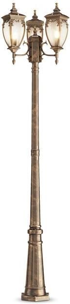 Maytoni Outdoor Landschapsverlichting Fleur Zwart met goud Ø52 5