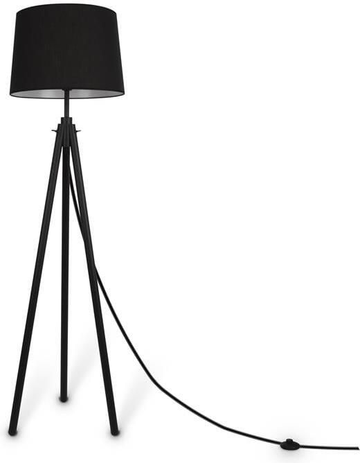 Maytoni Vloerlamp Calvin Zwart Ø44