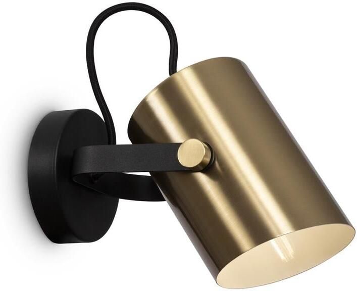 Maytoni Wandlamp Elori Zwart en messing Ø10