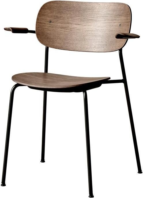 Audo Copenhagen Co Eetkamerstoel Met Arm Donker Eiken zwart - Foto 2