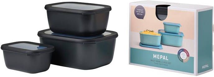 Mepal Cirqula Multikomset Groot 3-delig Nordic Black