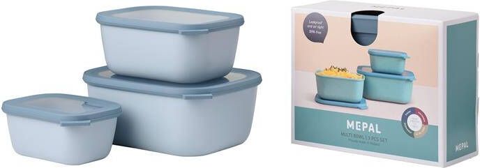 Mepal Cirqula Multikomset Groot 3-delig Nordic Blue