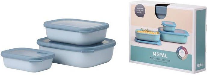 Mepal Cirqula Multikomset Klein 3 delig Nordic Blue