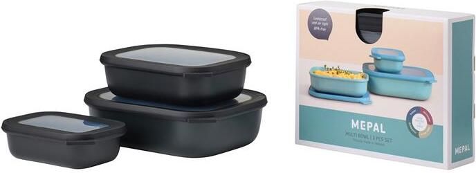 Mepal Cirqula Multikomset Klein 3 delig Nordic Black
