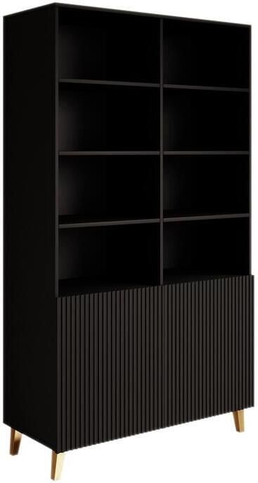 MEUBELLA Boekenkast Palamos Mat zwart 100 cm - Foto 2