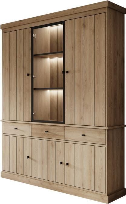 MEUBELLA Buffetkast Vince 3 Eiken 182 cm - Foto 2