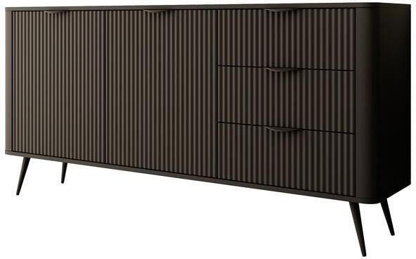 MEUBELLA Dressoir Lima Zwart 163 cm - Foto 2