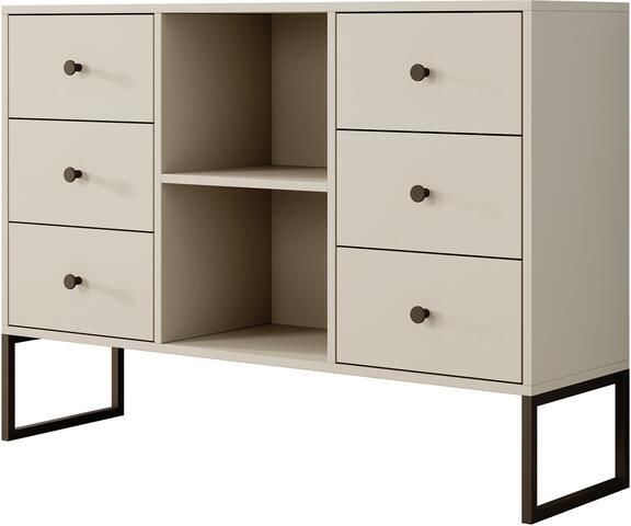 MEUBELLA Dressoir Lyndall Beige 115 cm - Foto 2