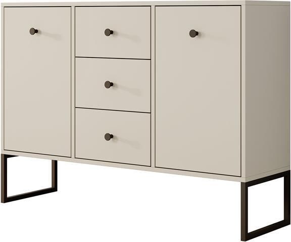 MEUBELLA Dressoir Lyndall Beige 115 cm Met deuren - Foto 2