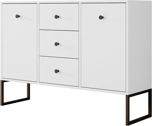 Meubella Dressoir Lyndall Wit 115 cm Met deuren - Foto 2