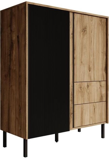 MEUBELLA Dressoir Margareth Eiken 100 cm Hoog - Foto 2