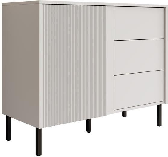 Meubella Dressoir Margareth Wit 100 cm 3 lades - Foto 2