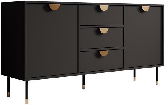 MEUBELLA Dressoir Veerle Zwart 150 cm - Foto 2