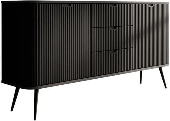 MEUBELLA Dressoir Zakari Zwart 168 cm - Foto 2
