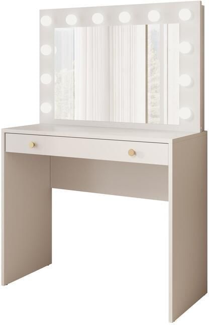 Meubella Kaptafel Rumble 2 Wit 90 cm Met spiegel - Foto 2