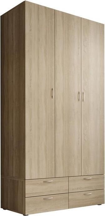 MEUBELLA Kledingkast Bernd Licht eiken 111 cm Met lades - Foto 2