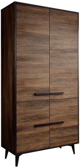 MEUBELLA Kledingkast Frey Donker eiken Zwart 92 cm - Foto 2