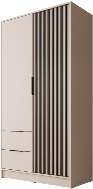 MEUBELLA Kledingkast Nairobi Beige Zwart 105 cm - Foto 2