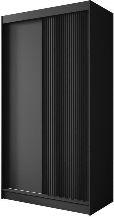 Meubella Kledingkast Paraguay Zwart 120 cm - Foto 2