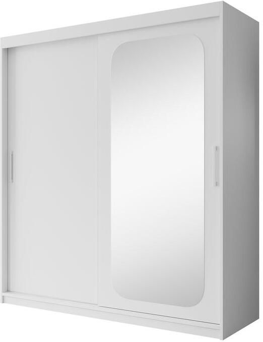 Meubella Kledingkast Pete Wit 180 cm Met spiegel - Foto 2