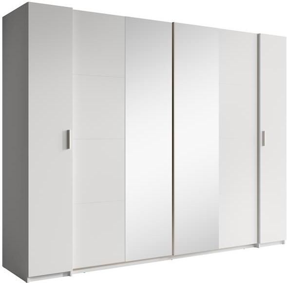 Meubella Kledingkast Stoke Wit 270 cm Met spiegel - Foto 2