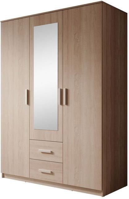 MEUBELLA Kledingkast Tyko Licht eiken 150 cm Met spiegel - Foto 2