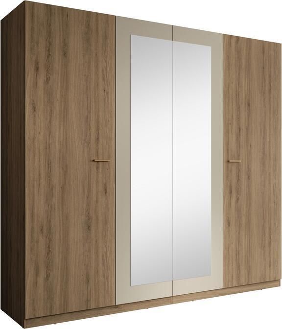 Meubella Kledingkast Valduz Eiken 228 cm Met spiegel - Foto 2